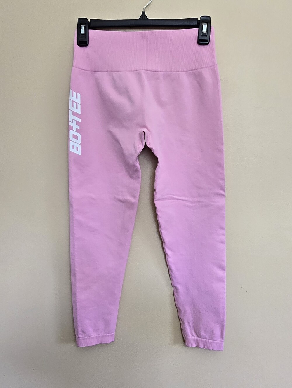 Bo+Tee Baby Pink High-Waist Leggings